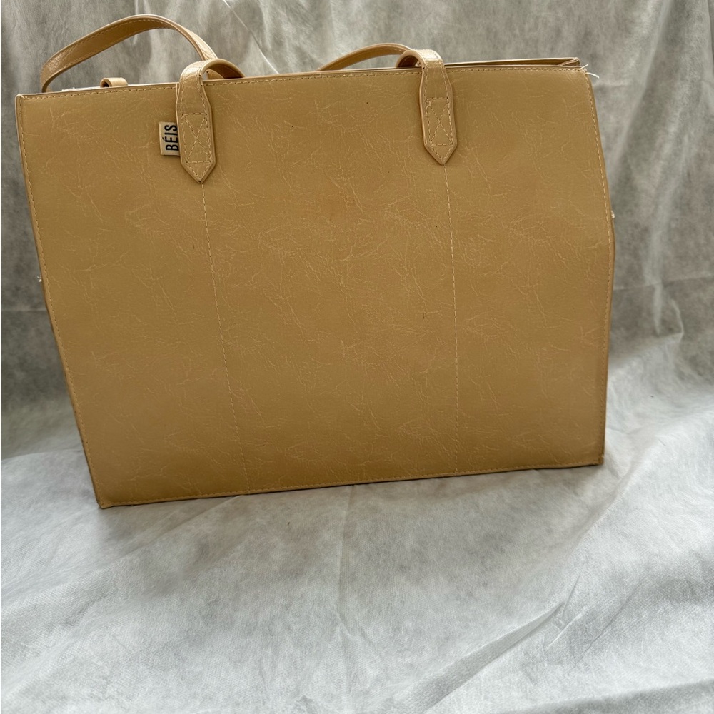 The Beis Standard Size Work Tote in Beige